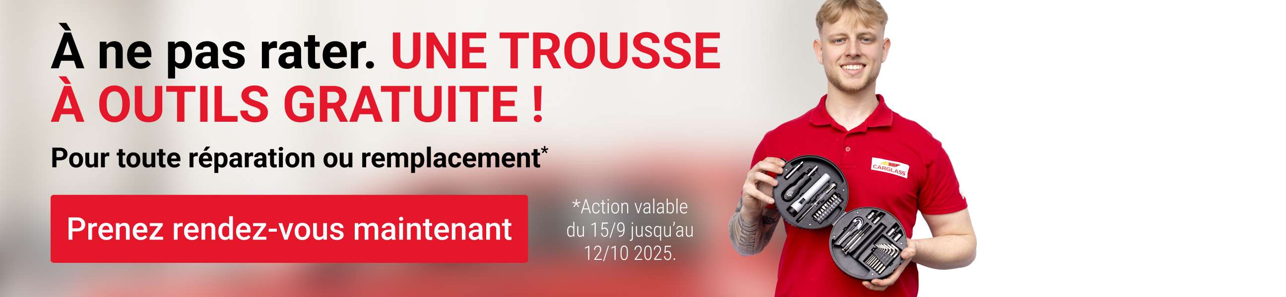 Bannière promotionnelle de la trousse à outils gratuite