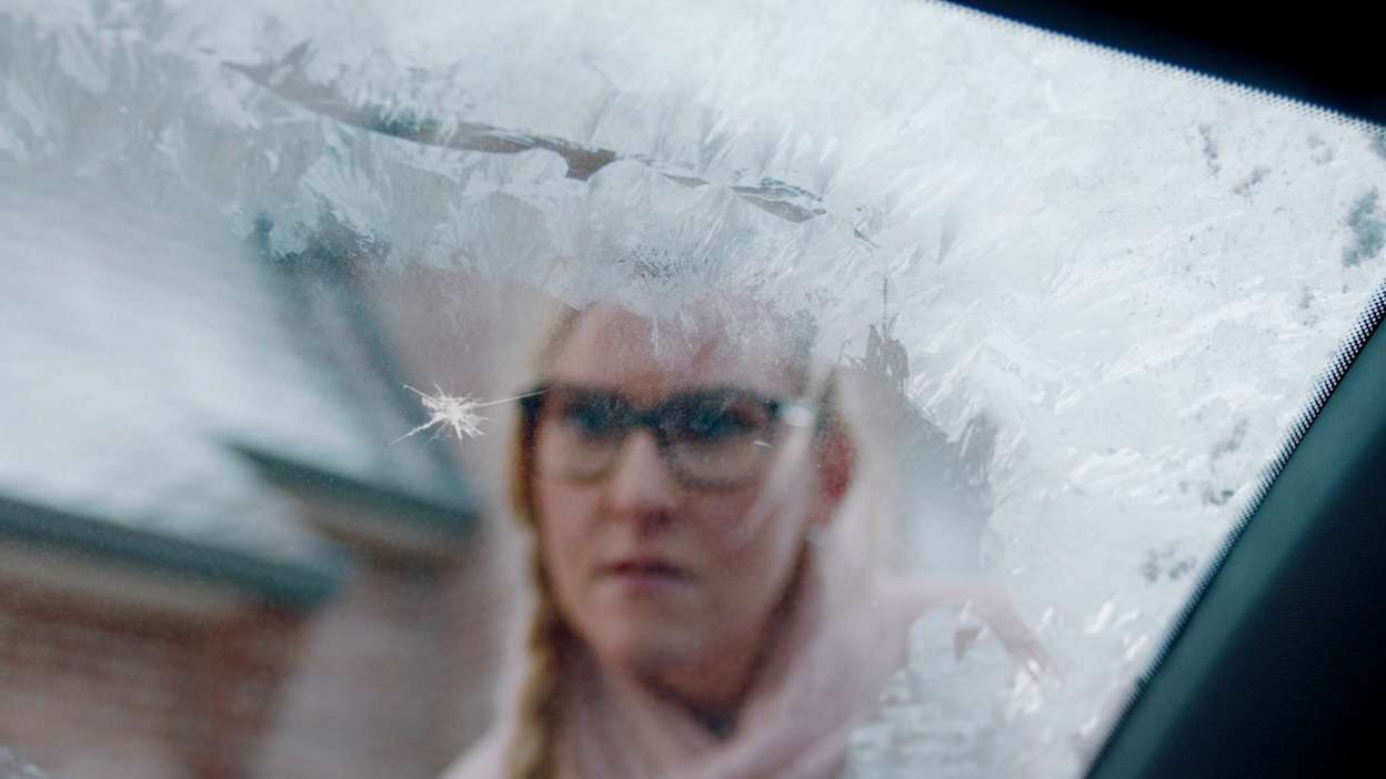 bris de glace par temps de gel